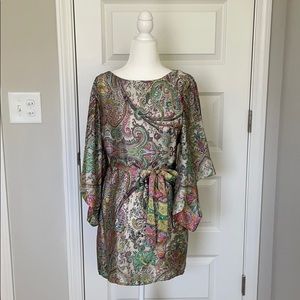 Ark & Co Silk Tie Mini Dress